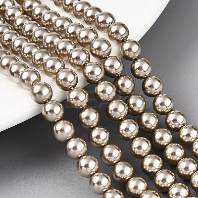 Glass Pearl Beads Strands HY-G002-01C-13-1