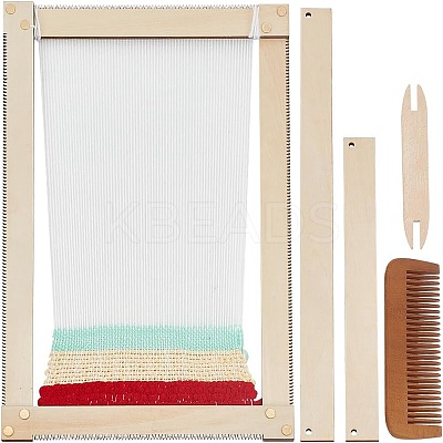 Wooden Handheld Knitting Loom TOOL-FG0001-33-1