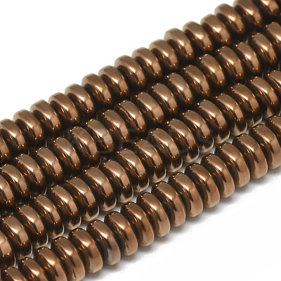 Electroplate Non-magnetic Synthetic Hematite Beads Strands X-G-T061-42E-1
