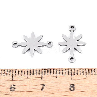 304 Stainless Steel Connector Charms STAS-P433-04P-1