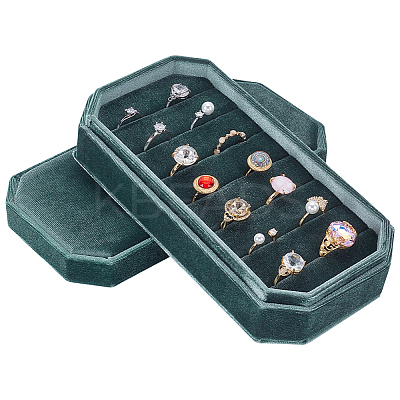 Rectangle Velvet Ring Organizer Boxes AJEW-WH0609-132-1