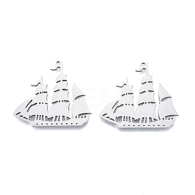 Non-Tarnish 201 Stainless Steel Pendant X-STAS-B027-17P-1
