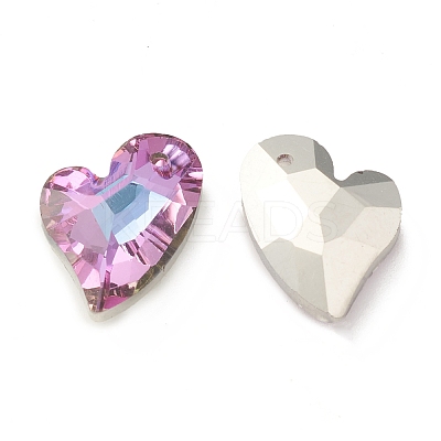 Electroplate Glass Pendants GLAA-A008-07-1