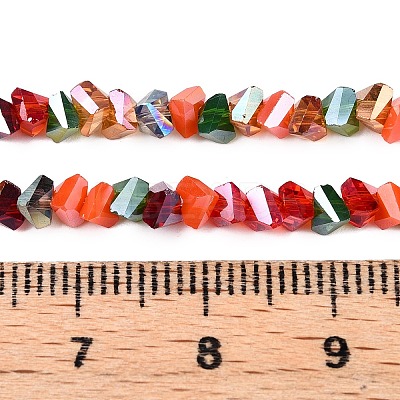Electroplate Glass Beads Strands GLAA-T023-A17-01-1