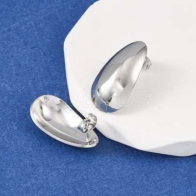 304 Stainless Steel Stud Earrings EJEW-I323-01P-05-1