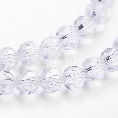 Transparent Glass Bead Strands X-GLAA-G013-10mm-72-1
