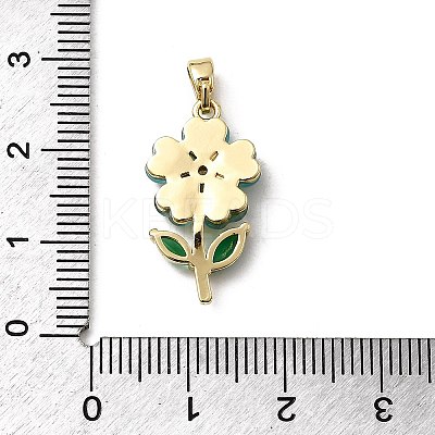 Brass Micro Pave Cubic Zirconia Pendants KK-H089-32G-02-1