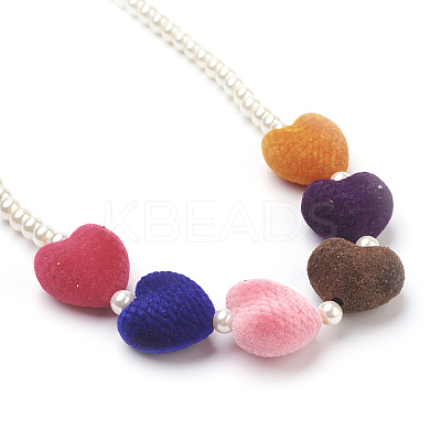 Glass Pearl Beads Jewelry Sets SJEW-JS00982-1