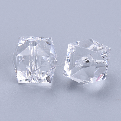 Transparent Acrylic Beads TACR-Q259-10mm-V01-1