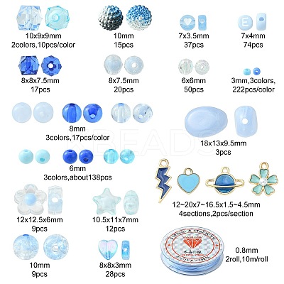 DIY Charm Bracelet Making Kit DIY-FS0003-28-1
