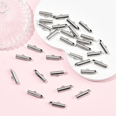 SHEGRACE Brass Slide On End Clasp Tubes XGRQ1R207-357P-1
