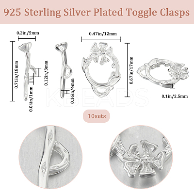 10Pcs Eco-friendly Brass Toggle Clasps KK-BBC0009-94-1