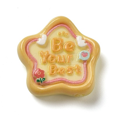 Opaque Resin Cabochons RESI-F049-01A-1