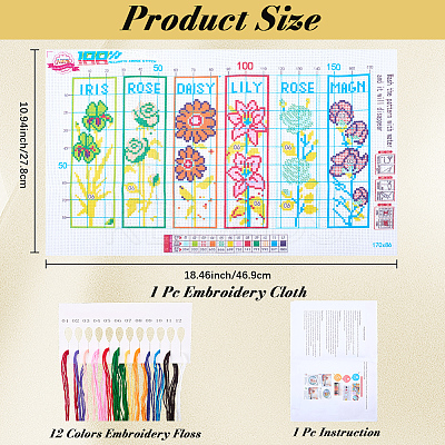 1 Bag Bookmarks Painting Needle Felting Kit for Beginners DIY-CP0013-36C-1