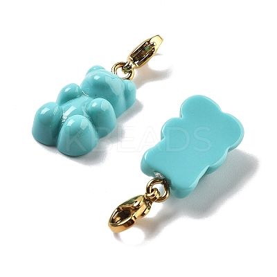 Bear Resin Pendant Decorations STAS-M092-01G-04-1