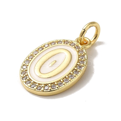 Brass Micro Pave Cubic Zirconia Pendants KK-K354-02G-O-1