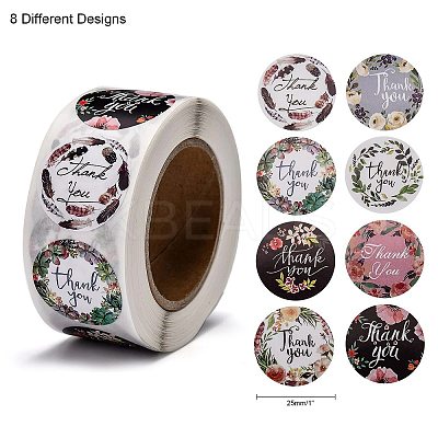 1 Inch Thank You Stickers LS-DIY-G013-A13-1