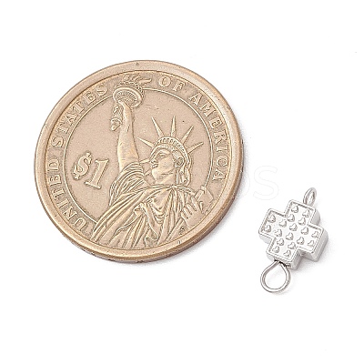 Alloy Cross Connector Charms PALLOY-JF04057-1