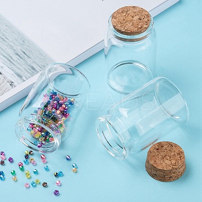 Glass Jar Glass Bottles Bead Containers AJEW-S074-03B-1