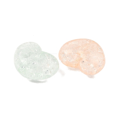 Transparent Crackle Acrylic Beads MACR-K361-30-1
