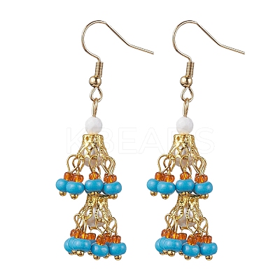 2 Pairs 2 Colors 304 Stainless Steel Dangle Earrings EJEW-MZ00130-1