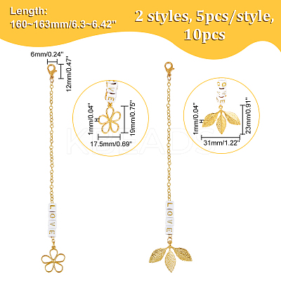 Leaf Brass & Alloy Flower Cup Pendant Decorations HJEW-AB00496-1