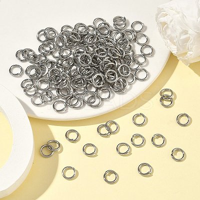 Tarnish Resistant 304 Stainless Steel Open Jump Rings X-STAS-E067-11-9mm-1