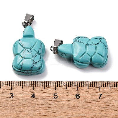Synthetic Turquoise Pendants G-B127-06P-01-1
