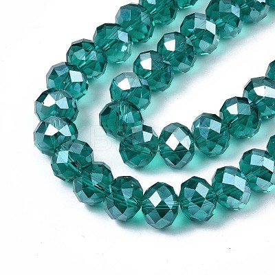 Glass Beads Strands GR11MMY-68L-1