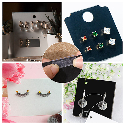 200Pcs Transparent Self Adhesive Hang Tabs KY-CA0001-57-1