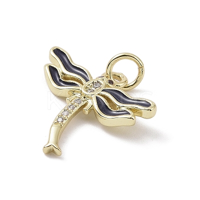 Brass Micro Pave Cubic Zirconia Pendants KK-L209-062G-01-1