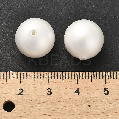 Baking Paint Pearlized Glass Pearl Round Beads HY-Q001-01C-1