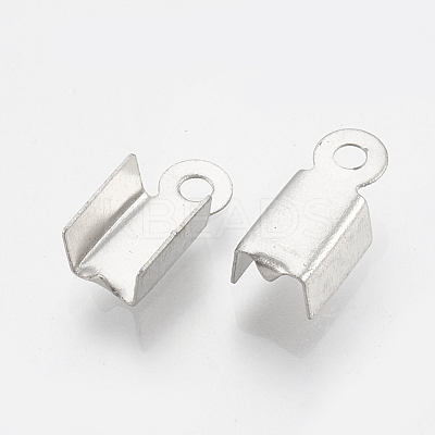 Tarnish Resistant 304 Stainless Steel Folding Crimp Ends STAS-T031-10-1