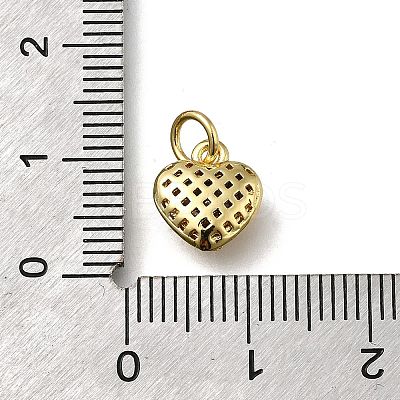 Brass Micro Pave Cubic Zirconia Pendants KK-C090-42G-01-1