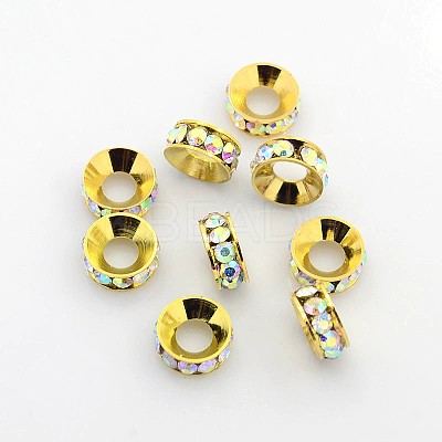 Grade A Brass Rhinestone Beads RB-H062-12-1