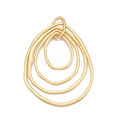 Rack Plating Eco-Friendly Alloy Big Pendants FIND-N005-35G-1
