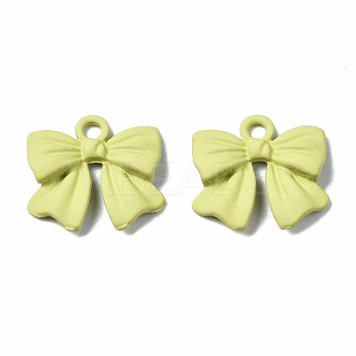 Spray Painted Alloy Pendants PALLOY-Q434-008C-NR-1