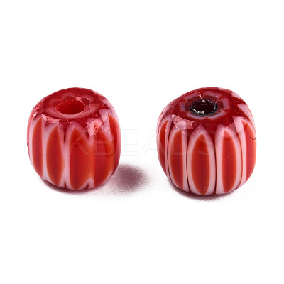 Handmade Lampwork Beads Strands LAMP-N023-003-08-1