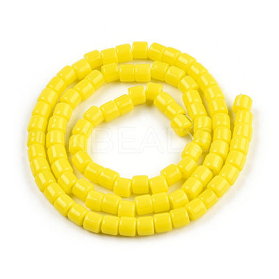Opaque Solid Glass Bead Strands X-GLAA-N047-09-F03-1