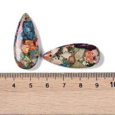 Dyed Synthetic Imperial Jasper Pendants G-P529-07G-1