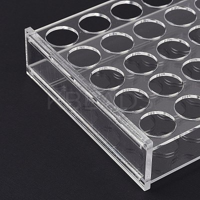 (Defective Closeout Sale: Damaged Corners) Acrylic Multi-Use Colorimetrical Cylinder Tube Display Racks AJEW-XCP0003-05-1