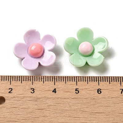 Opaque Resin Decoden Cabochons RESI-Z021-03-1