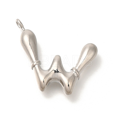 Rack Plating Brass Pendants KK-I722-08P-W-1