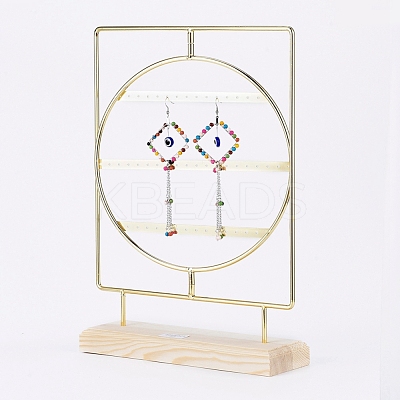 Rotating Iron 3-Tier Earring Display Stand EDIS-E025-01-1