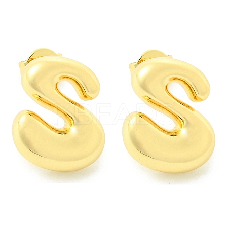 Rack Plating Brass Earrings EJEW-S222-01G-S-1