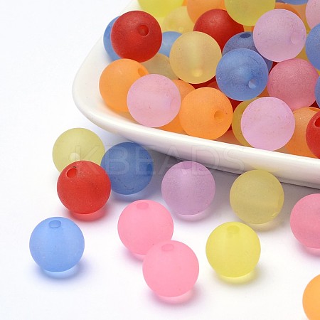 Transparent Acrylic Ball Beads FACR-R021-12mm-M-1