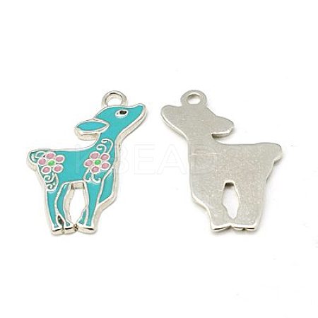 Alloy Enamel Pendants EA2896Y-1