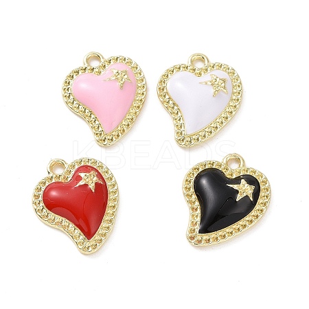 Alloy Enamel Pendants PALLOY-D011-08LG-1