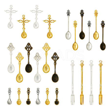 26Pcs 13 Style Zinc Alloy Pendants FIND-TA0002-53-1