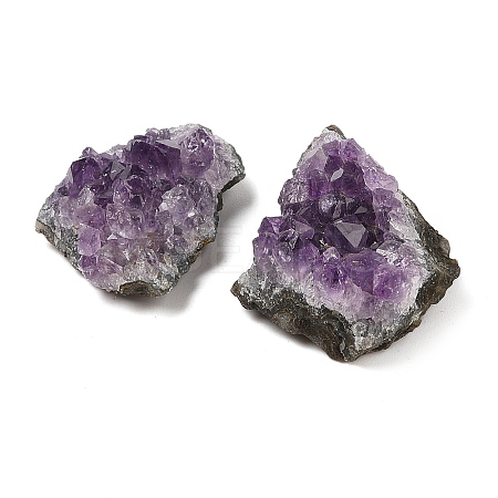 Nuggets Natural Amethyst Geode Crystal Cluster AJEW-A055-01-1
